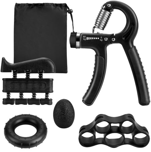 Adjustable Hand Grip Strengthener - 5-60kg Heavy Duty Gym Exerciser for Hand, Wrist, and Finger Training